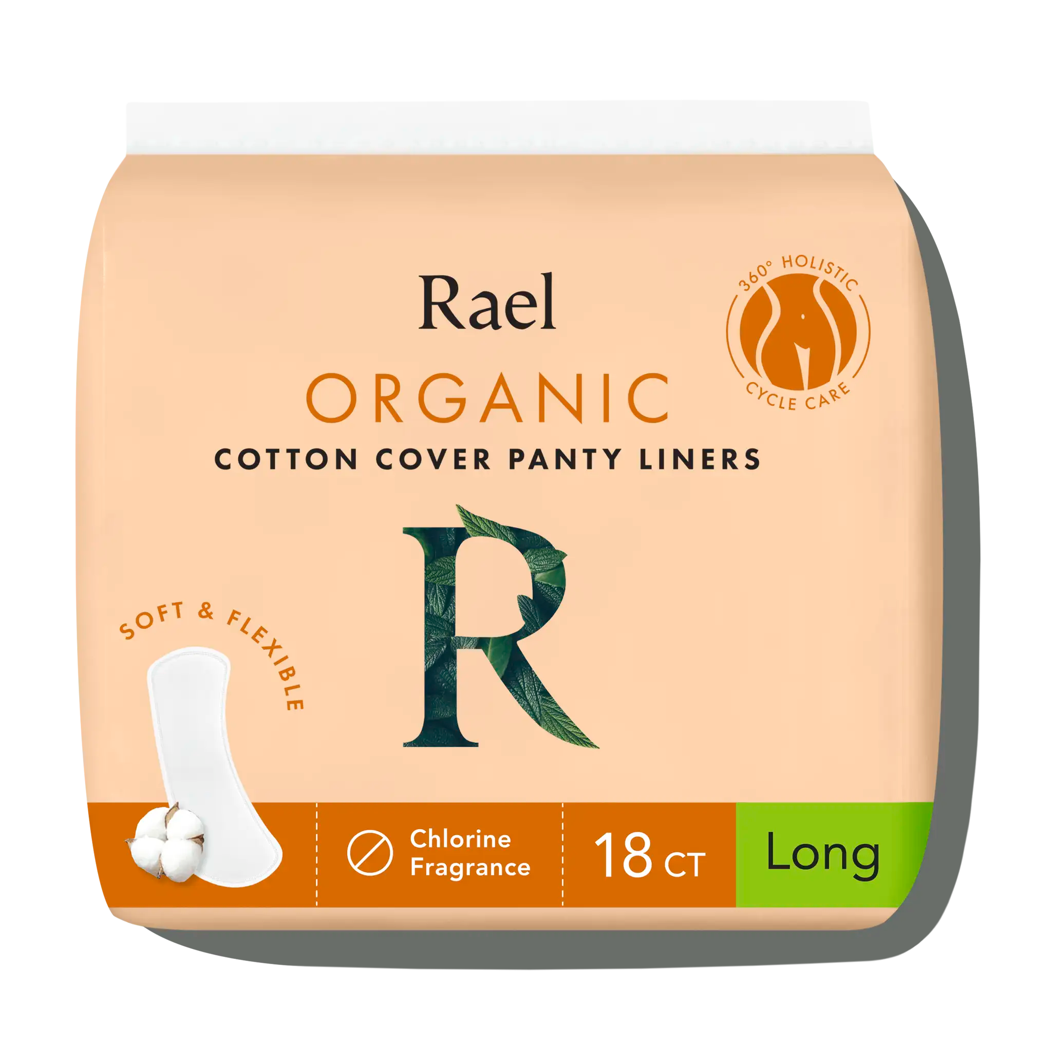 Long Unscented Panty Liners Made With Organic Cotton